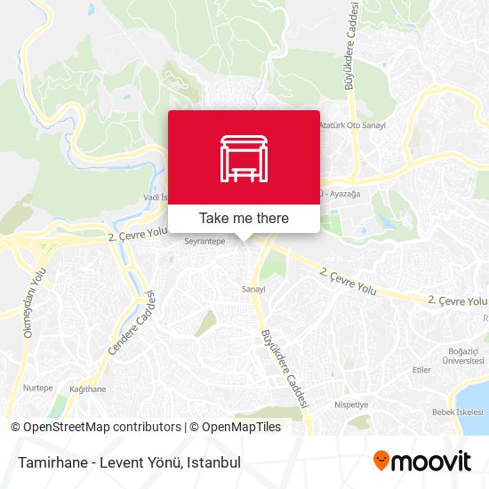 Tamirhane - Levent Yönü map