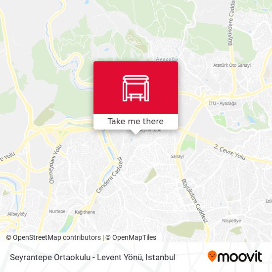 Seyrantepe Ortaokulu - Levent Yönü map