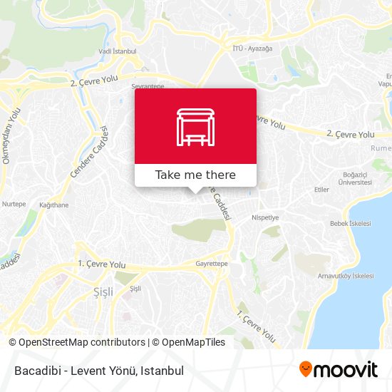 Bacadibi - Levent Yönü map