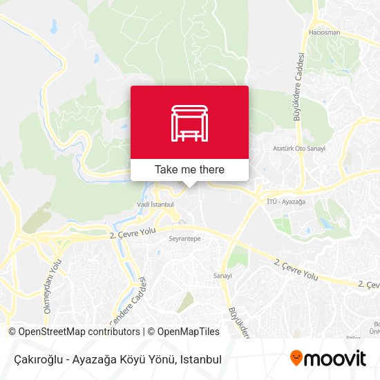 Çakıroğlu - Ayazağa Köyü Yönü map