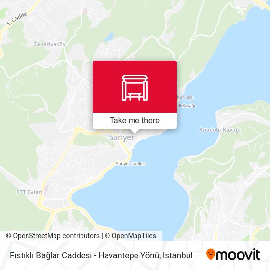 Fıstıklı Bağlar Caddesi - Havantepe Yönü map