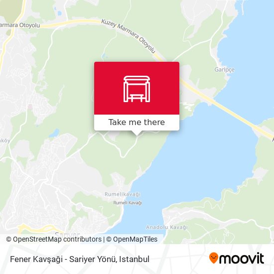 Fener Kavşaği - Sariyer Yönü map