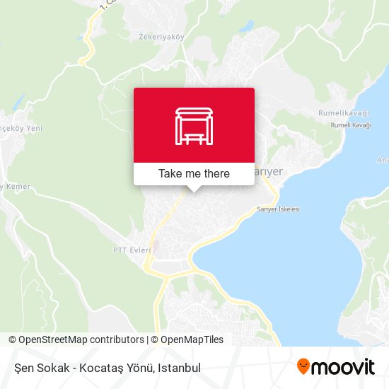 Şen Sokak - Kocataş Yönü map