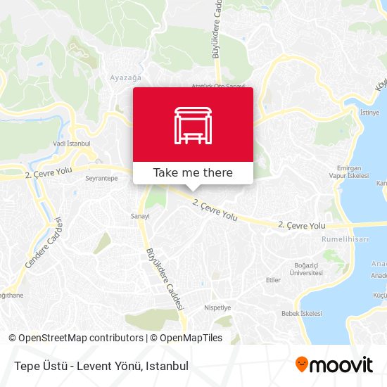 Tepe Üstü - Levent Yönü map
