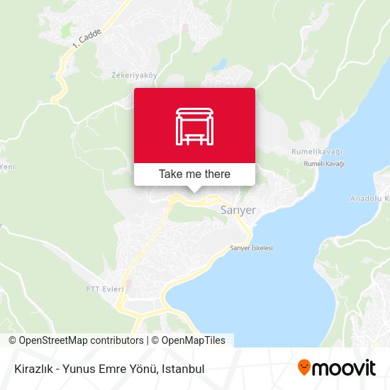 Kirazlık - Yunus Emre Yönü map