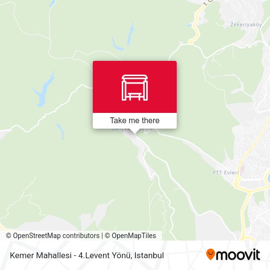 Kemer Mahallesi - 4.Levent Yönü map