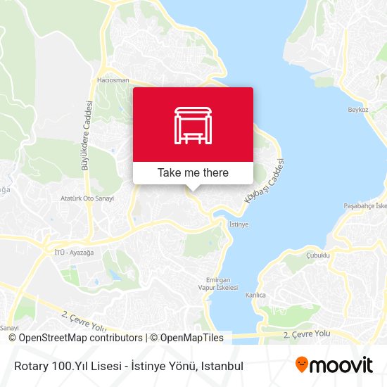 Rotary 100.Yıl Lisesi - İstinye Yönü map