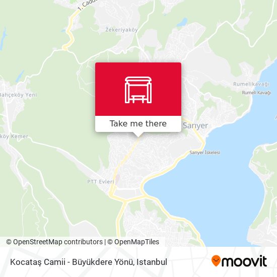 Kocataş Camii - Büyükdere Yönü map