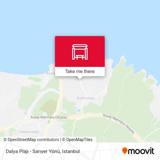 Dalya Plajı - Sarıyer Yönü map