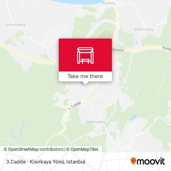 3.Cadde - Kisirkaya Yönü map