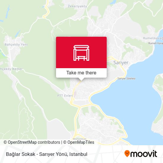 Bağlar Sokak - Sarıyer Yönü map