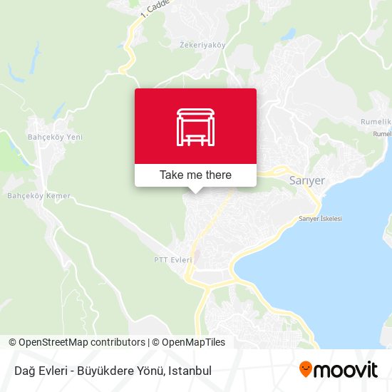 Dağ Evleri - Büyükdere Yönü map