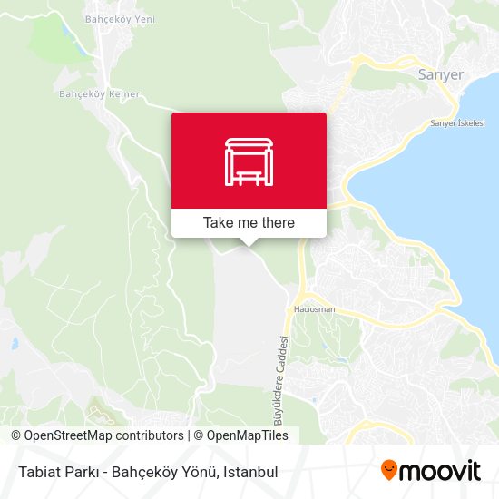 Tabiat Parkı - Bahçeköy Yönü map