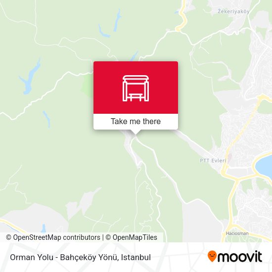 Orman Yolu - Bahçeköy Yönü map