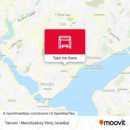 Taksim - Mecidiyeköy Yönü map