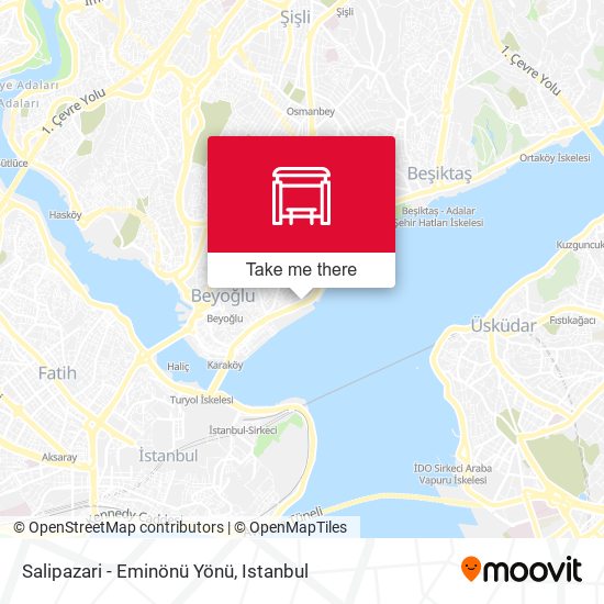 Salipazari - Eminönü Yönü map