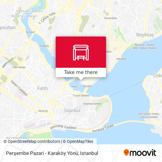 Perşembe Pazari - Karaköy Yönü map