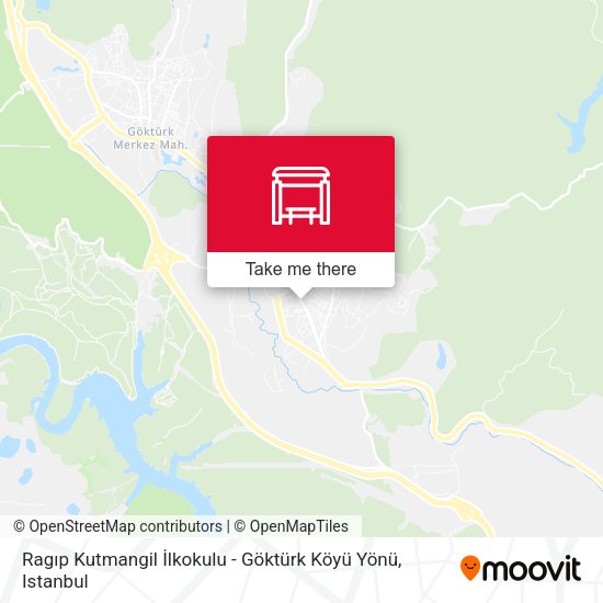 Ragıp Kutmangil İlkokulu - Göktürk Köyü Yönü map