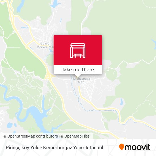 Pirinççiköy Yolu - Kemerburgaz Yönü map