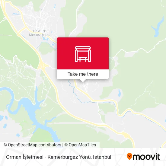 Orman İşletmesi - Kemerburgaz Yönü map
