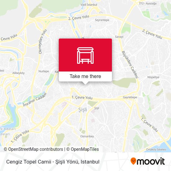 Cengiz Topel Camii - Şişli Yönü map