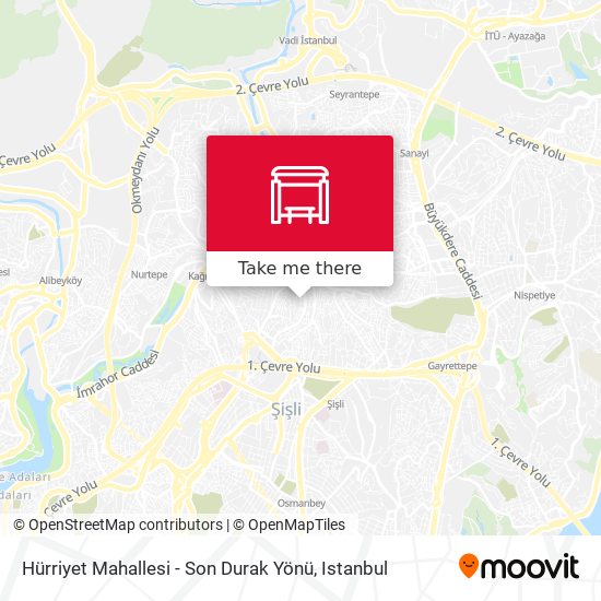 Hürriyet Mahallesi - Son Durak Yönü map