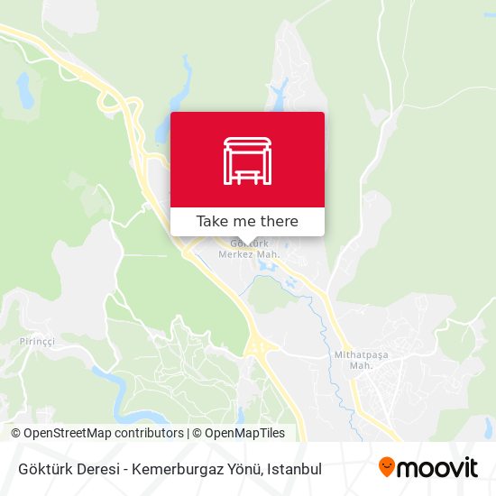 Göktürk Deresi - Kemerburgaz Yönü map