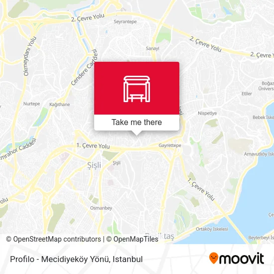 Profilo - Mecidiyeköy Yönü map