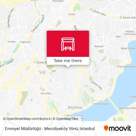 Emniyet Müdürlüğü - Mecidiyeköy Yönü map