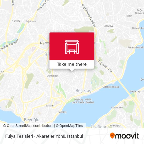 Fulya Tesisleri - Akaretler Yönü map