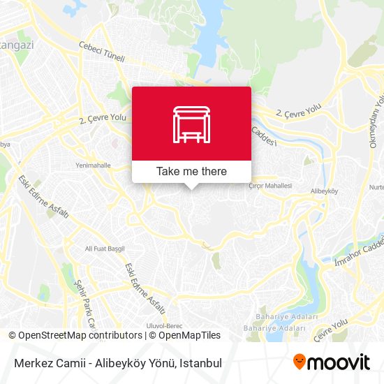 Merkez Camii - Alibeyköy Yönü map
