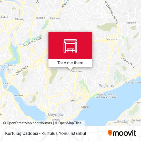 Kurtuluş Caddesi - Kurtuluş Yönü map