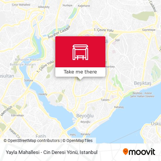 Yayla Mahallesi - Cin Deresi Yönü map