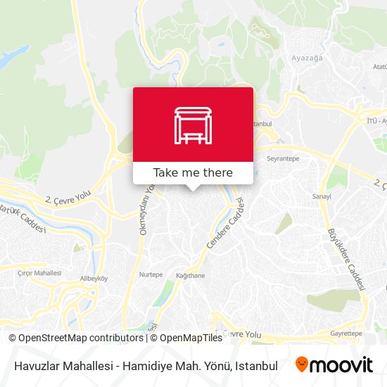Havuzlar Mahallesi - Hamidiye Mah. Yönü map