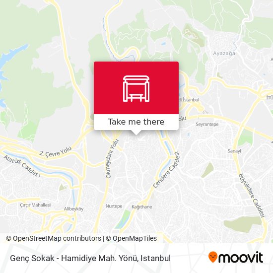 Genç Sokak - Hamidiye Mah. Yönü map