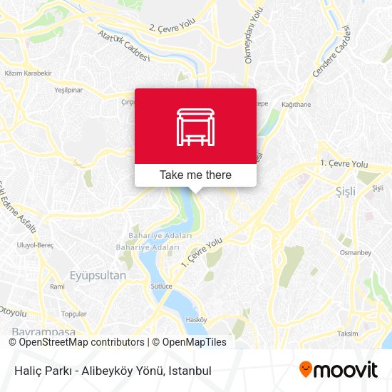 Haliç Parkı - Alibeyköy Yönü map