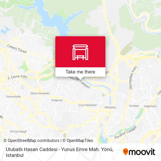 Ulubatlı Hasan Caddesi - Yunus Emre Mah. Yönü map