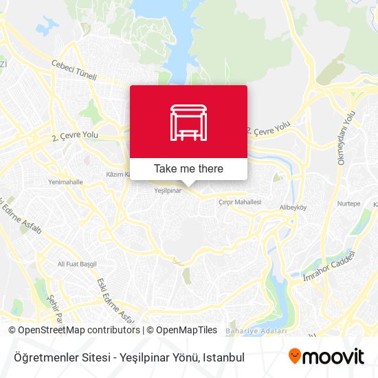 Öğretmenler Sitesi - Yeşilpinar Yönü map