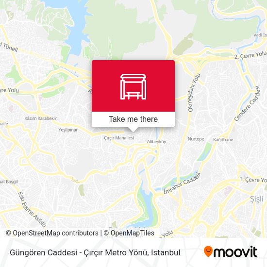 Güngören Caddesi - Çırçır Metro Yönü map