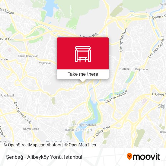 Şenbağ - Alibeyköy Yönü map