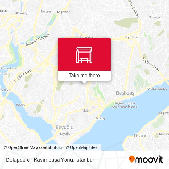 Dolapdere - Kasımpaşa Yönü map