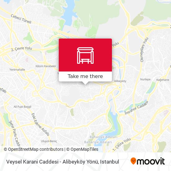 Veysel Karani Caddesi - Alibeyköy Yönü map