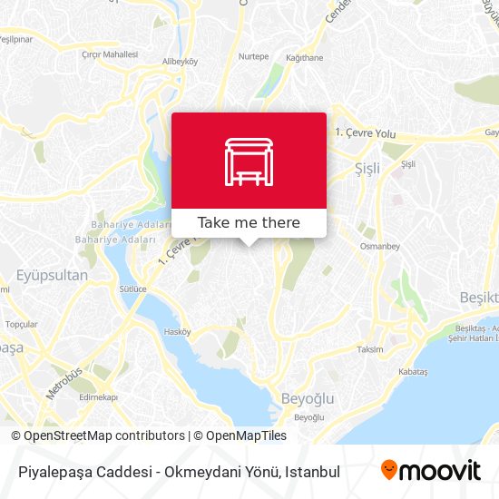 Piyalepaşa Caddesi - Okmeydani Yönü map