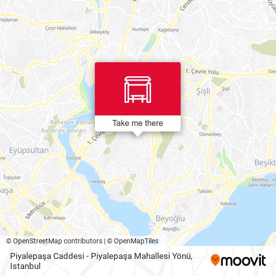 Piyalepaşa Caddesi - Piyalepaşa Mahallesi Yönü map