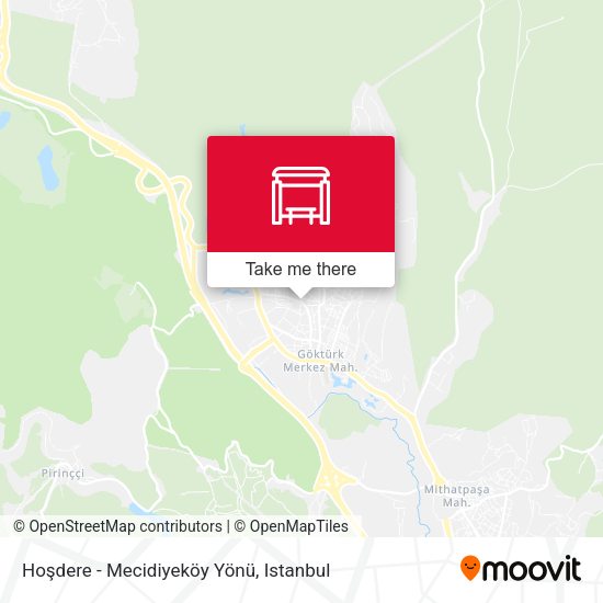 Hoşdere - Mecidiyeköy Yönü map