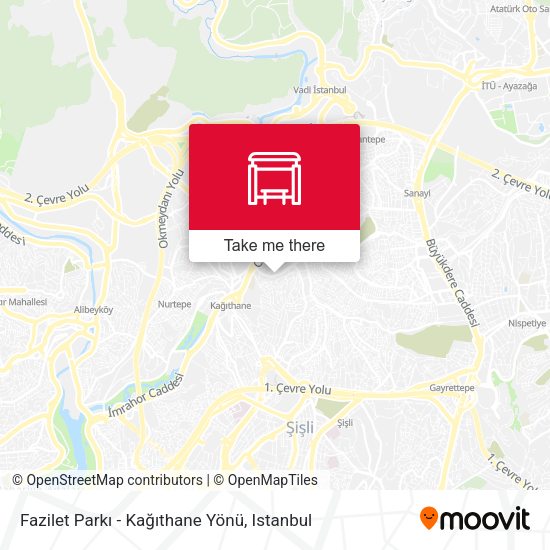 Fazilet Parkı - Kağıthane Yönü map
