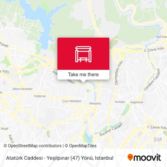 Atatürk Caddesi - Yeşilpınar (47) Yönü map
