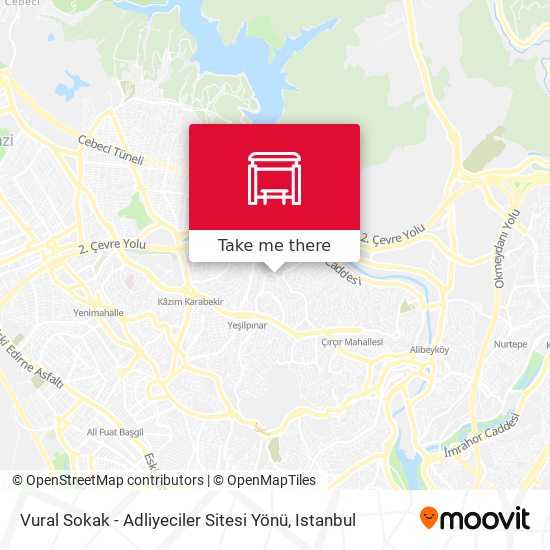Vural Sokak - Adliyeciler Sitesi Yönü map