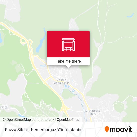 Ravza Sitesi - Kemerburgaz Yönü map
