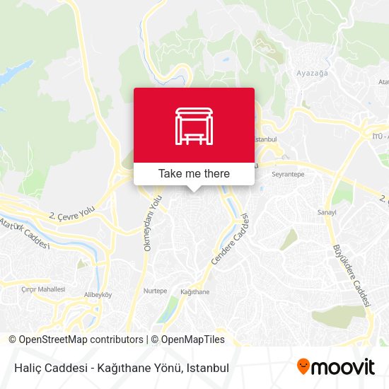Haliç Caddesi - Kağıthane Yönü map